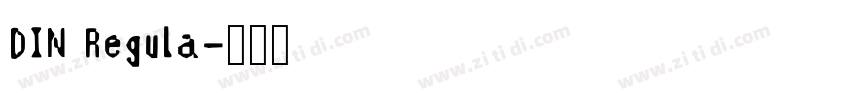 DIN Regula字体转换